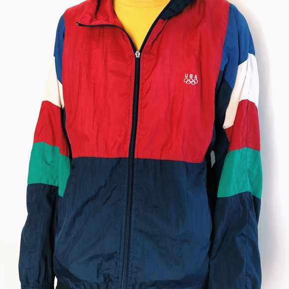USA Olympic Jackets & Blazers - VINTAGE 1996 USA Olympics Windbreaker